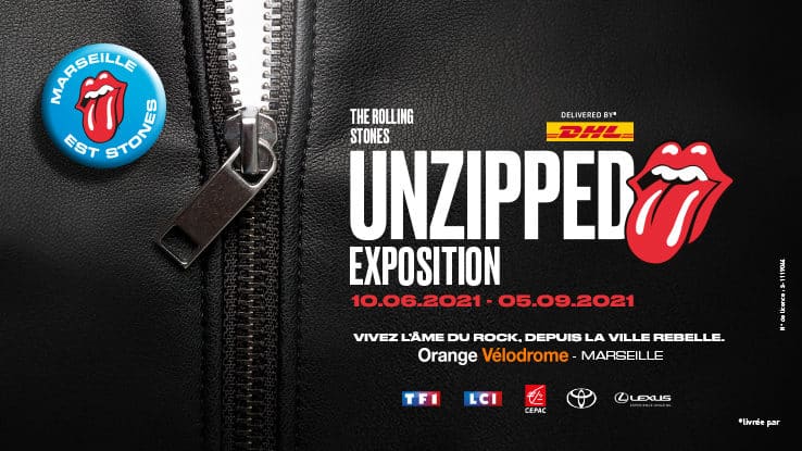 The Rolling Stones | Unzipped - image de l'affiche de l'exposition