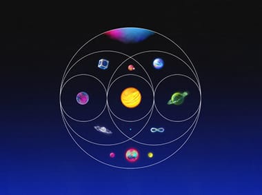 Visuel de la tournée de Coldplay Music Of The Spheres