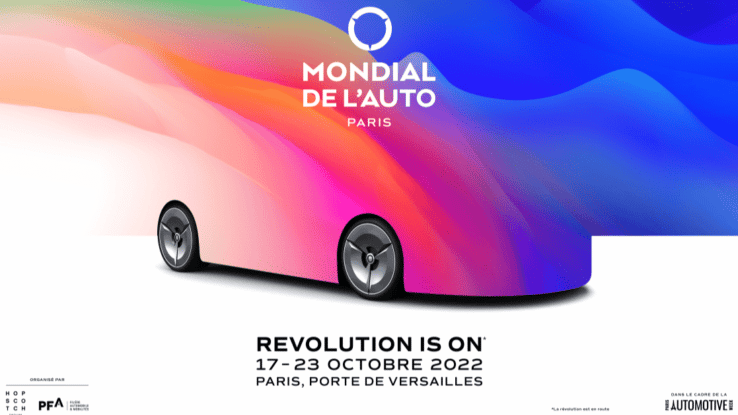 mondial de l'auto paris 2022 affiche