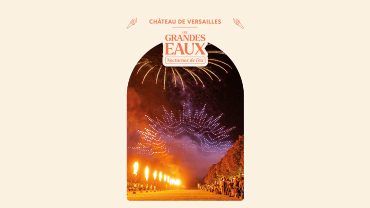 Versailles Eaux Nocturnes de Feu 2025 - affiche