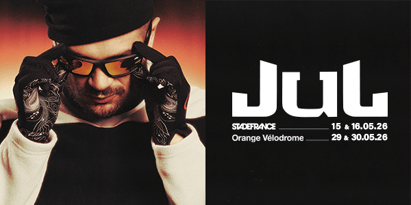 Affiche JuL Concert Stade de France - Orange Vélodrome 2026