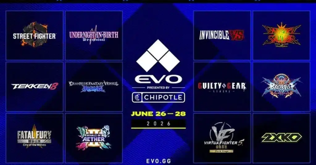 EVO 2026 Lineup jeux
